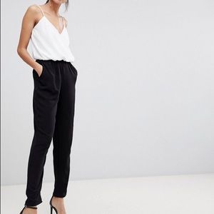 Tall Black & White Strap Jumpsuit UK 10/US 6 NWT